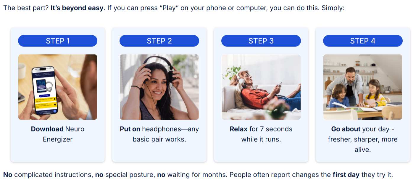 neuro energizer steps guide