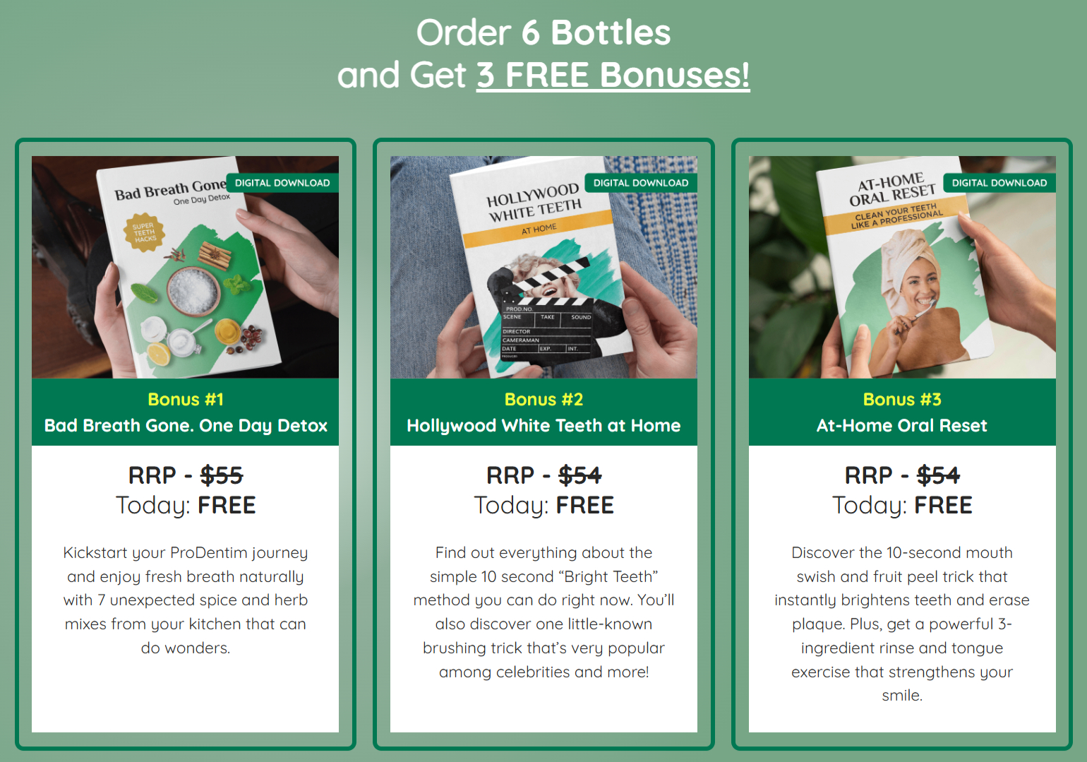 prodentim bonus list