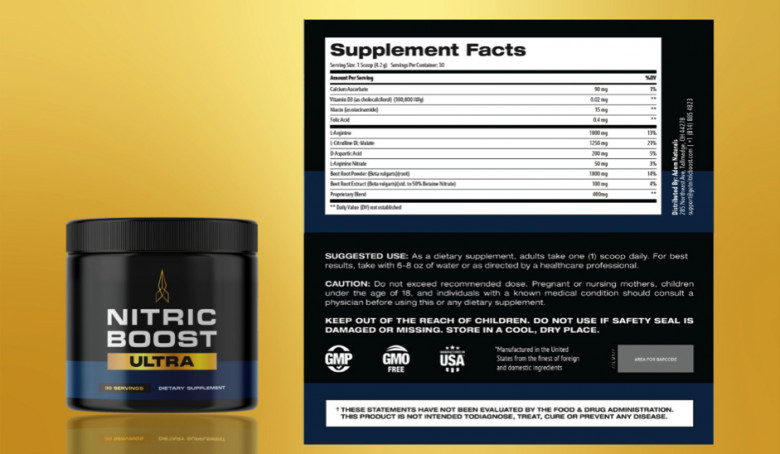 nitric boost ultra ingredients label